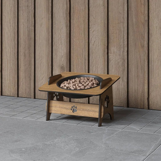 Comedouro Elevado Suspenso Premium para Cachorros e Gatos | Inox | Saúde e Conforto